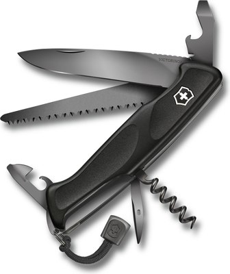 

Нож швейцарский, Ranger Grip 55 Onyx Black 0.9563.C31P