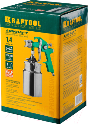 Пневматический краскопульт Kraftool AirKraft HVLP / 06520-1.4