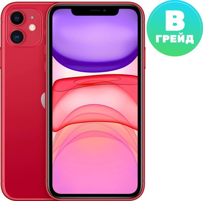 Смартфон Apple iPhone 11 64GB /2BMWLV2 восстановленный Грейд B (красный)