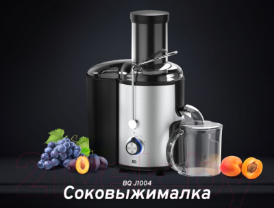 Соковыжималка электрическая BQ J1004 (черный/сталь)