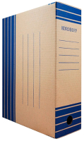 Коробка архивная Koroboff 200мм / оф200б (бурый/синий) - 