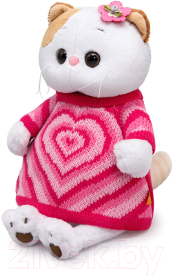 Мягкая игрушка Budi Basa Ли-Ли в вязаном платье с сердцем / LK27-098