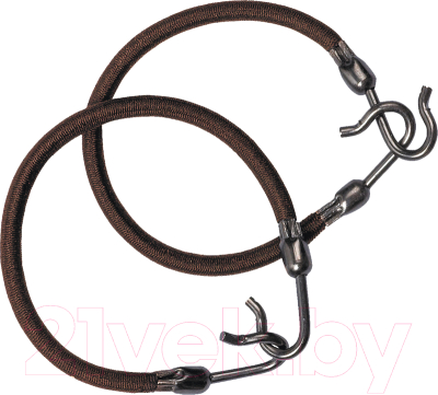 Изображение товара Набор резинок для волос Dewal MI-8014 (2шт, коричневый)