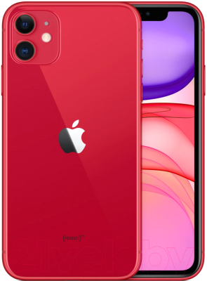 Смартфон Apple iPhone 11 64GB / 2QMWLV2 восстановленный Breezy Грейд A+(Q) (красный)