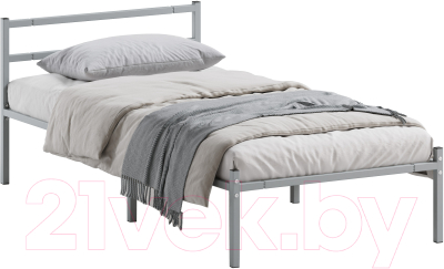 Односпальная кровать Домаклево Лофт 80x200 (серый)