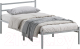 Односпальная кровать Домаклево Лофт 90x200 (серый) - 