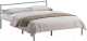 Полуторная кровать Домаклево Лофт 140x200 (серый) - 