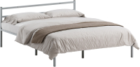 Двуспальная кровать Домаклево Лофт 160x200 (серый) - 
