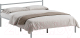 Двуспальная кровать Домаклево Лофт 180x200 (серый) - 