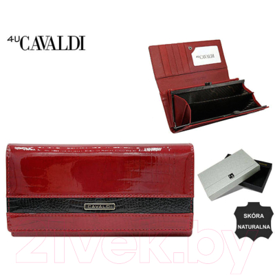 Портмоне Cedar 4U Cavaldi / H20-2-RS9 (красный)
