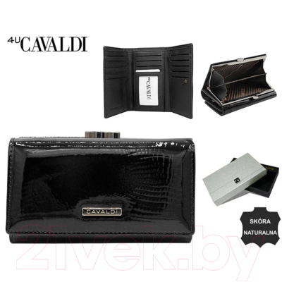 Портмоне Cedar 4U Cavaldi / H23-1-RS9 (черный)