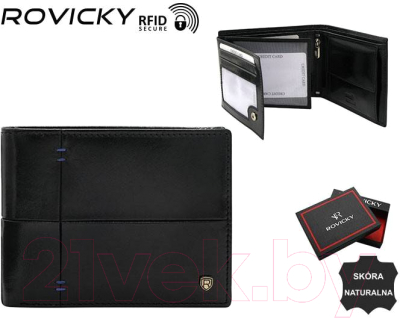 Портмоне Cedar Rovicky / N992-RVTS (черный/синий)
