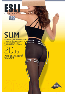 Изображение товара Колготки Esli Slim 20 (р.5, nero)