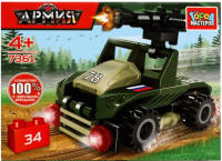 

Конструктор Город мастеров, Военный джип с пулеметом 2 в 1 / 7361-AA