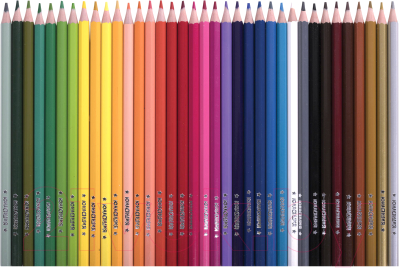 Набор цветных карандашей Юнландия Домики / 181839 (36цв)