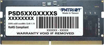 Оперативная память DDR5 Patriot PSD58G480041S