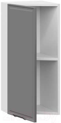 Шкаф навесной для кухни ТриЯ Белладжио 1В3Т (белый/софт графит)