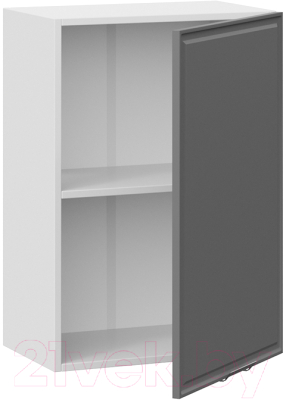 Шкаф навесной для кухни ТриЯ Белладжио 1В5 (белый/софт графит)
