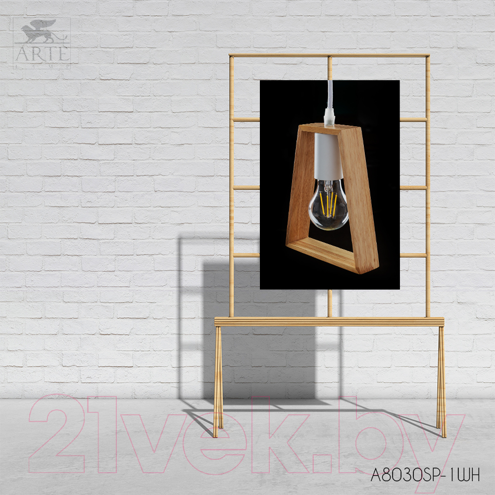 Потолочный светильник Arte Lamp Brussels A8030SP-1WH — фото 3