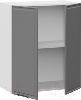 Шкаф навесной для кухни ТриЯ Белладжио 1В6 (белый/софт графит)