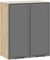 Шкаф навесной для кухни ТриЯ Белладжио 1В6 (дуб крафт золотой/софт графит) - 