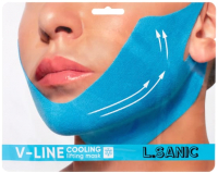 Маска для лица тканевая L.Sanic Бандаж V-Line Cooling Lifting Face Mask (20г) - 