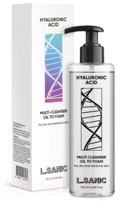 Гидрофильное масло L.Sanic Hyaluronic Acid Oil To Foam Cleanser (120мл)