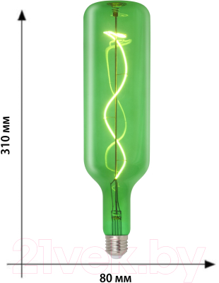 Лампа Uniel LED-SF21-5W/SOHO/E27/CW GREEN GLS77GR / UL-00007627