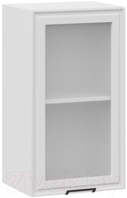 Шкаф навесной для кухни ТриЯ Белладжио 1В4С (белый/фон белый)