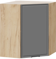 Шкаф навесной для кухни ТриЯ Белладжио 1В6У (дуб крафт золотой/софт графит) - 