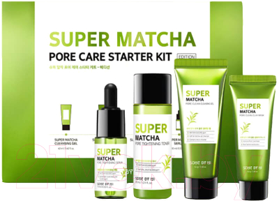 Набор косметики для лица Some By Mi Super Matcha Pore Care Starter Kit