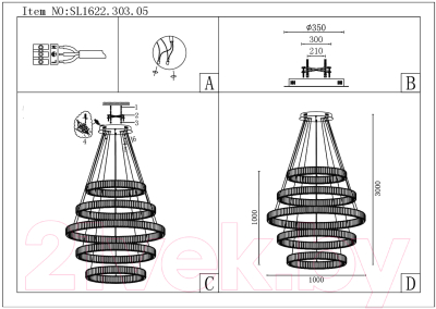 Люстра ST Luce SL1622.303.05