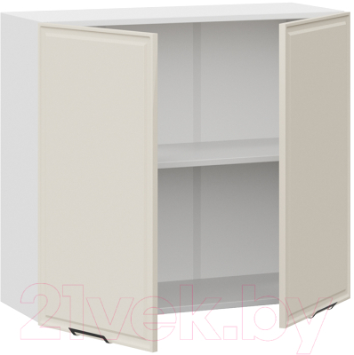 Шкаф навесной для кухни ТриЯ Белладжио 1В8 (белый/софт панакота)