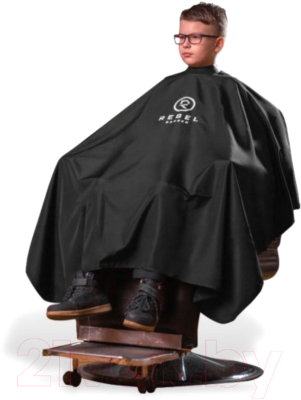 Накидка парикмахерская Rebel Barber Noble Black Сompact Edition RB034
