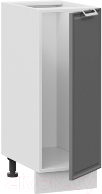 Шкаф-стол кухонный ТриЯ Белладжио 1Н3 (белый/софт графит)