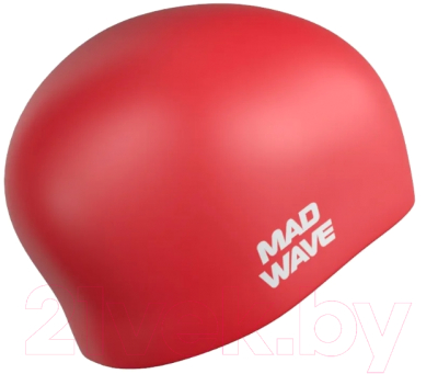 Шапочка для плавания Mad Wave Long Hair Silicone (красный)