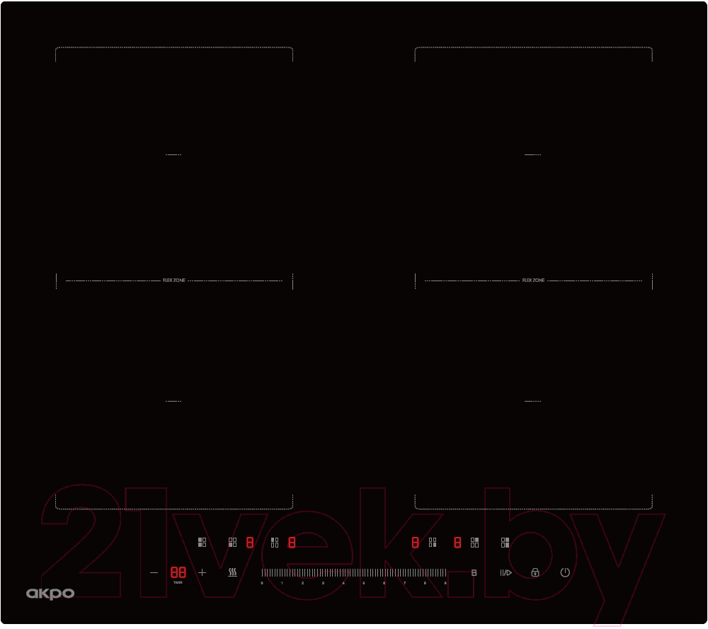 Индукционная варочная панель Akpo PIA 60 941 22 FZ-2 BL