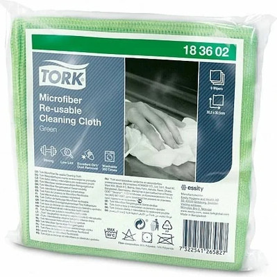 Салфетка хозяйственная Tork 183602 (6шт, зеленый) - 