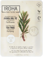 Маска для лица тканевая Iroha Nature Face Sheet Mask Tea Tree+Hyaluronic Acid Purifying - 