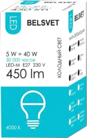 

Лампа БЭЛЗ, LED-M G45 5W 4000K E27 К / 41631