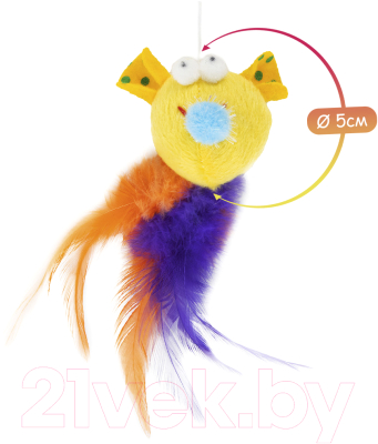 Игрушка для кошек EBI Happy You / 408/424285/yellow (желтый)