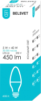 

Лампа БЭЛЗ, LED-M С37 5W 4000K E14 К / 41570