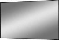 Зеркало Континент Amer Led 120x70 (с фоновой подсветкой, бесконтактным сенсором, черная окантовка) - 