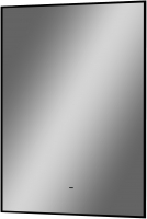 Зеркало Континент Amer Led 50x70 (с фоновой подсветкой, бесконтактным сенсором, черная окантовка) - 