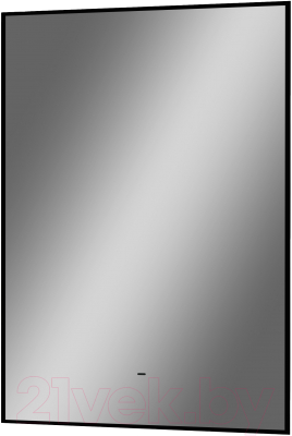 Зеркало Континент Amer Led 50x70 (с фоновой подсветкой, бесконтактным сенсором, черная окантовка)