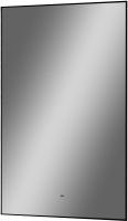 Зеркало Континент Amer Led 60x120 (с фоновой подсветкой, бесконтактным сенсором, черная окантовка) - 