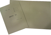 Папка картонная Полиграфкомпонент Дело КТ 0.8 (серый) - 