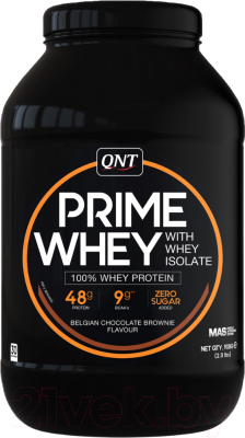 Протеин QNT Prime Whey (908г, бельгийский шоколад брауни)