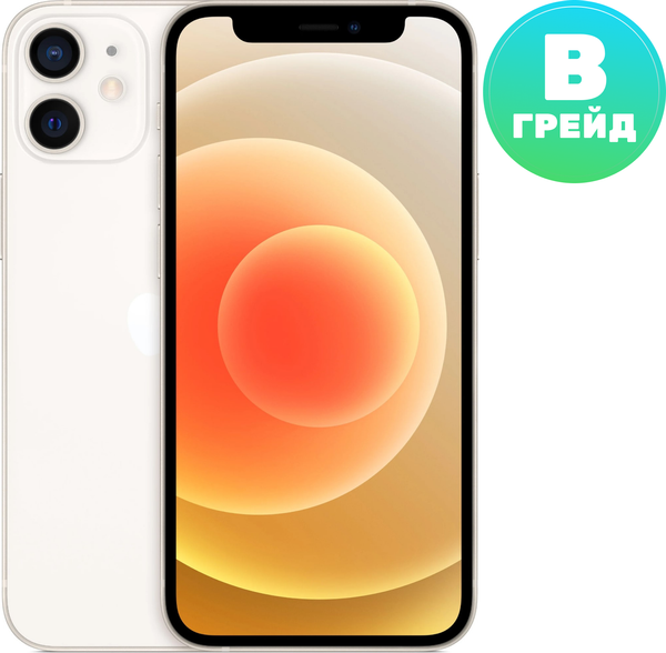 Смартфон восстановленный Apple iPhone 12 mini 64GB Flip Грейд B (белый)