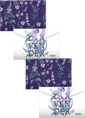 Набор папок Erich Krause Lavender / 54781 (4шт) - 